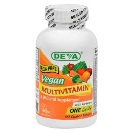 adDeva Vegan Vitamins - Multivitamin and Mineral Supplement Iron Free - 90 tablets