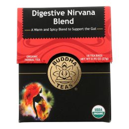 Buddha Teas - Organic Tea  Digestive Nirvana - Case of 6 - 18 Count